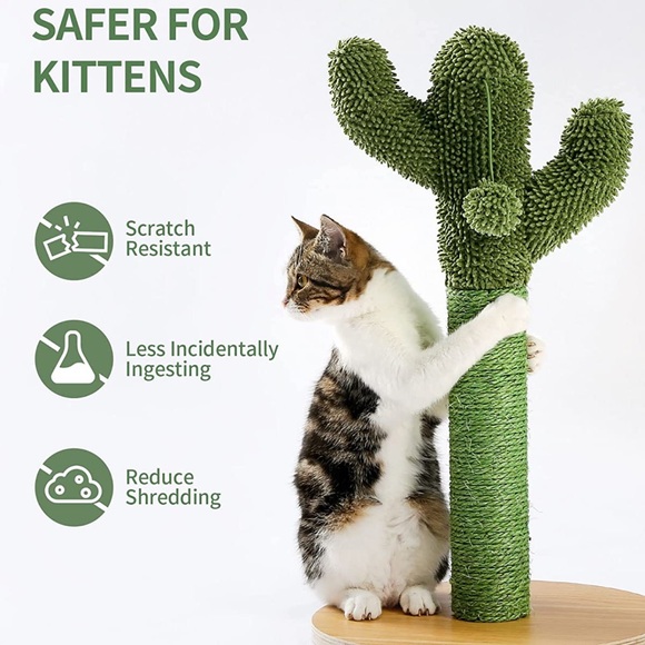 🌵 adorable bohemian desert cactus cat scratcher made of natural Sisal  rope🌵 - Picture 11 of 17